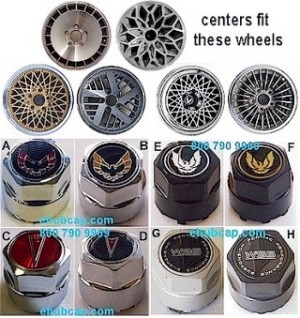 pontiac firebird center caps